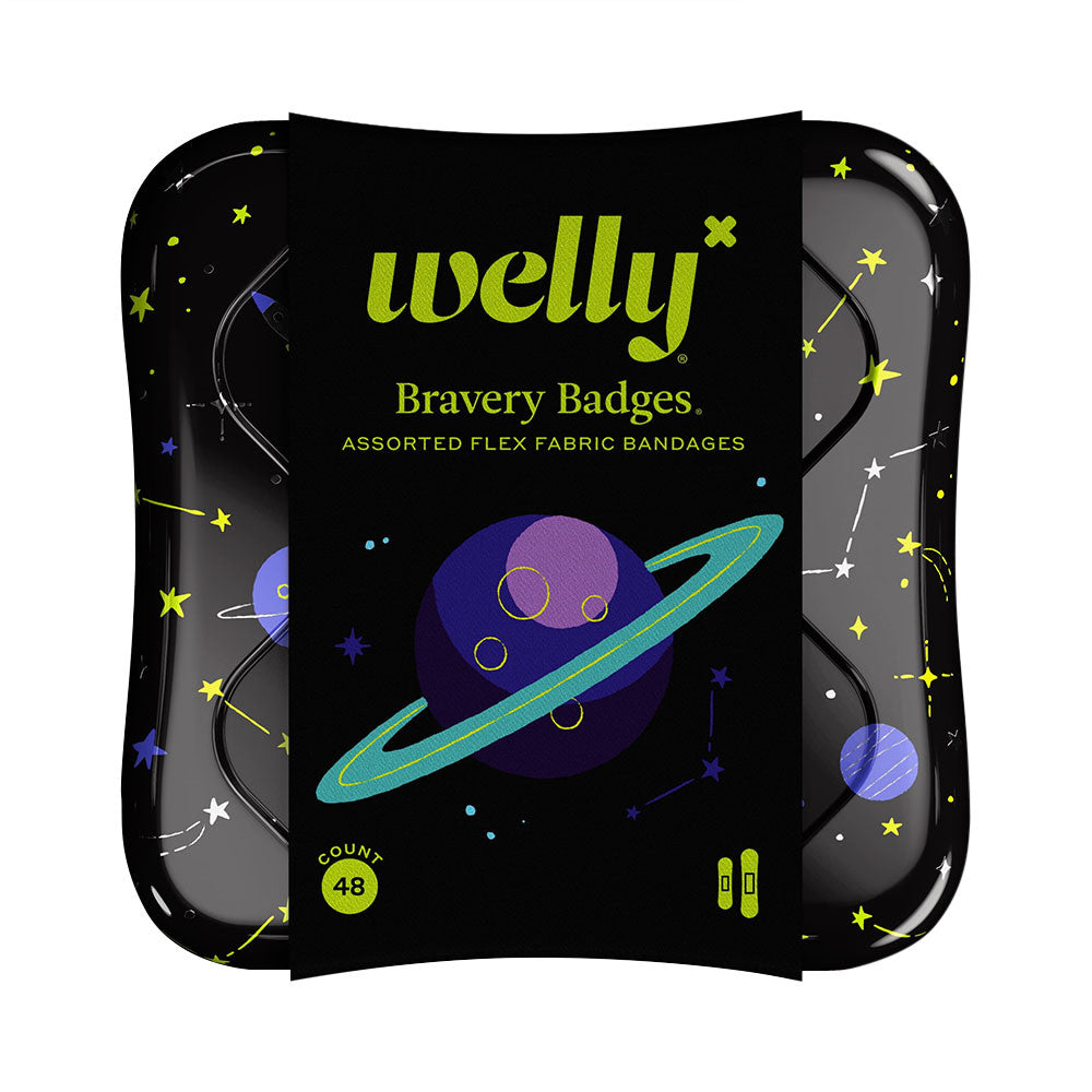 Welly Bravery Badges Space Designs bandages, 48 Ea